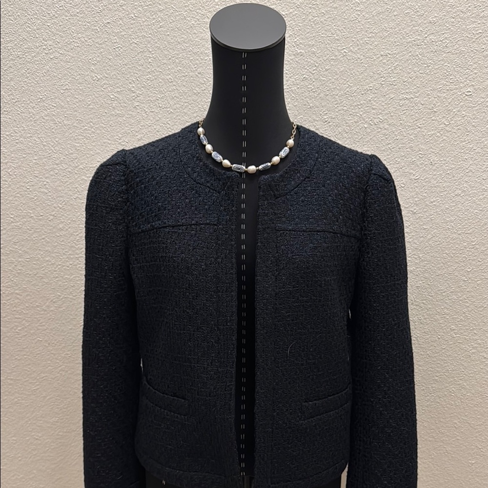 Ann Taylor Navy Open-face Blazer/Jacket
